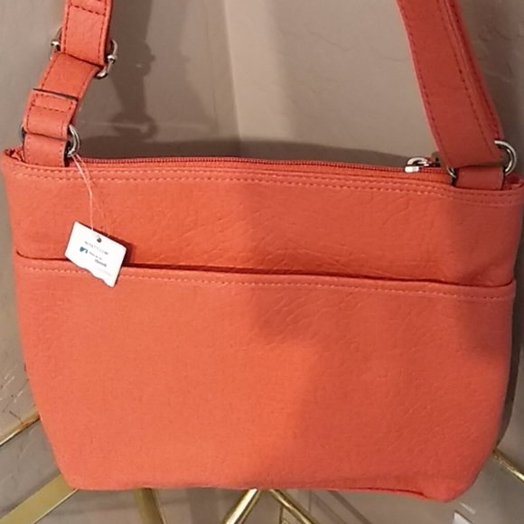 Rosetti Orange/Coral bright handbag. - Picture 3 of 5